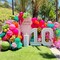 Tropical Balloons Kit, 60 PCS 12Inch Hawaiian Balloons Hot Pink Orange Teal Green Metallic Gold Colorful Balloon for Baby Shower Summer Birthday Tropical Aloha Luau Pool Party Decorations